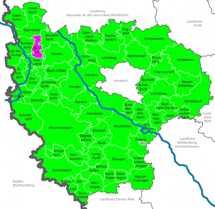 Landkreis Ansbach – kommunalflaggen.eu